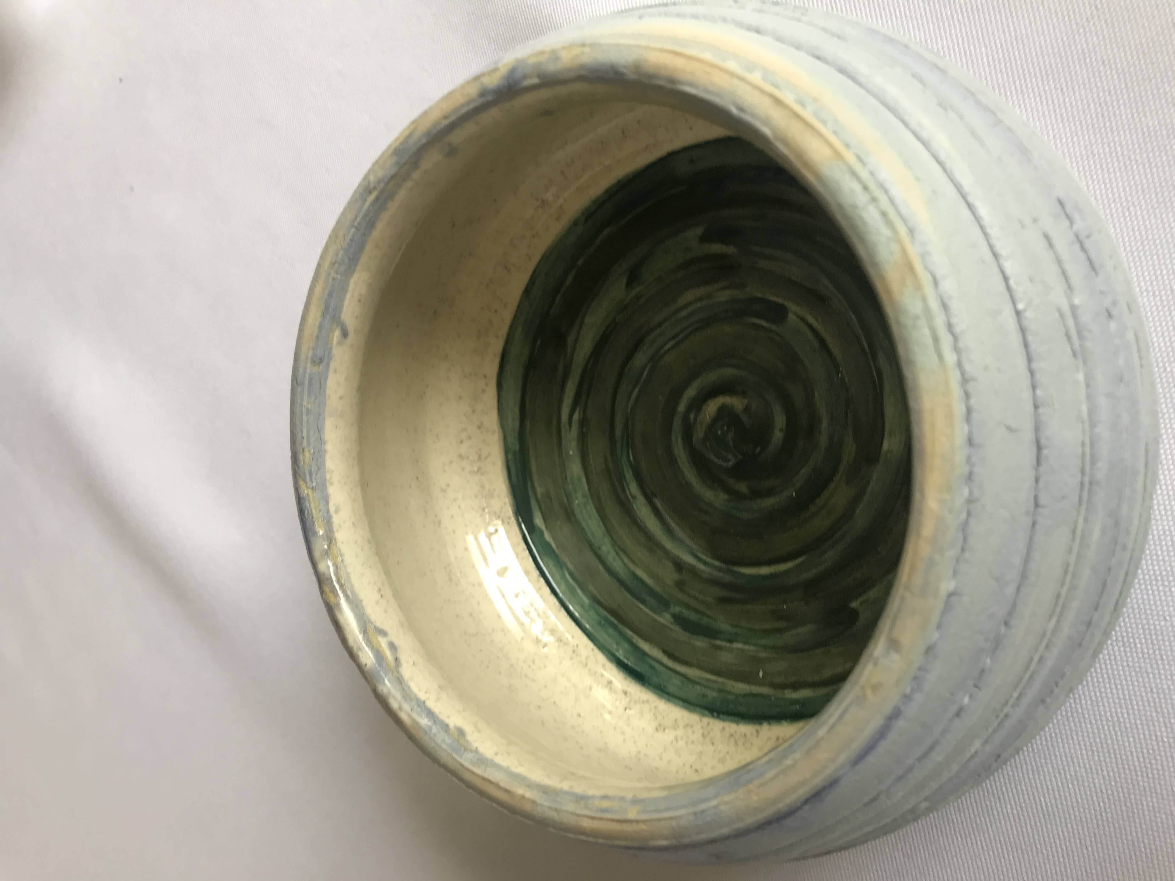 Turquoise Swirl Bowl